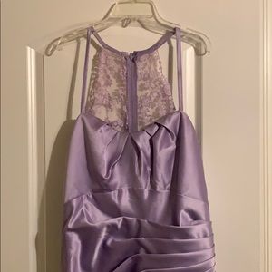 Lilac purple bridesmaid dress